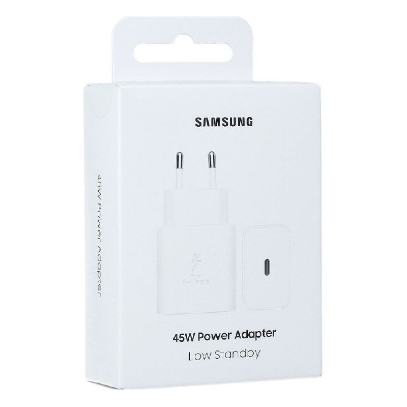 Įkroviklis originalus Samsung (USB-C) EP-T4511NWE (45W) baltas su įpakavimu