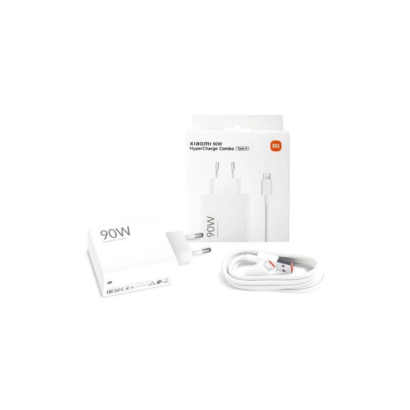 Įkroviklis originalus Xiaomi (BHR9459EU) 90W + type-C kabelis baltas su įpakavimu