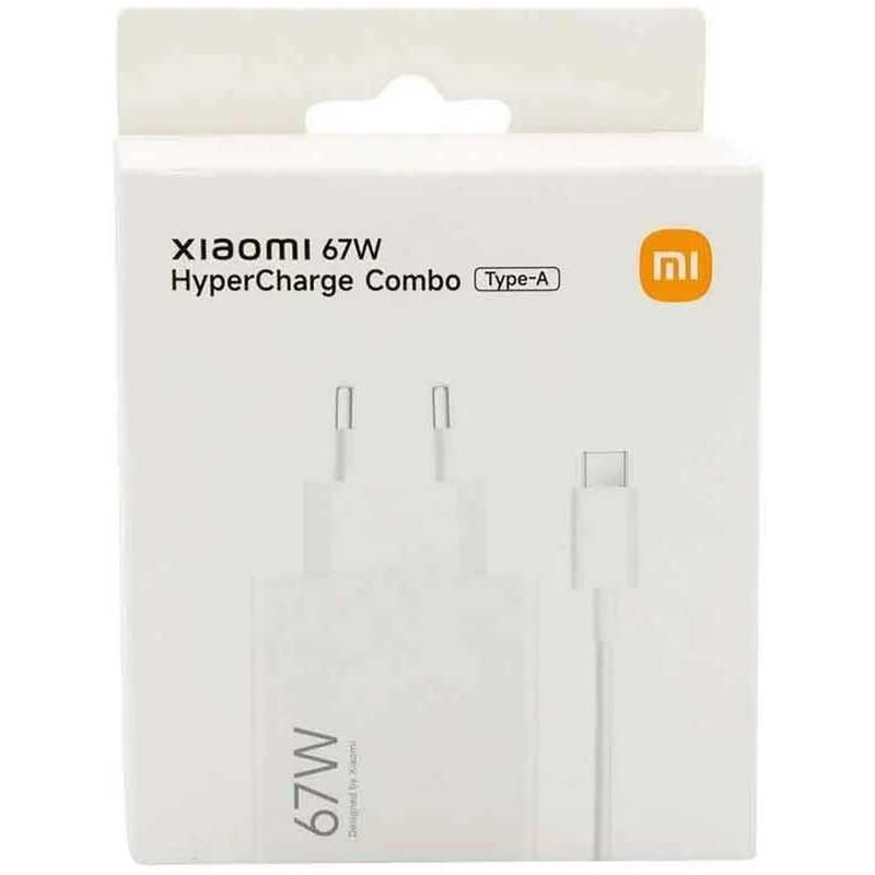 Įkroviklis originalus Xiaomi (BHR9465EU) 67W + type-C kabelis baltas su įpakavimu