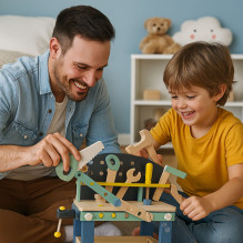 Koala Games G2595 Wooden Workbench With Accesories