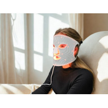 Lunni 7 colors LED and Near-Infrared Light Silicone LED Facial Mask White
