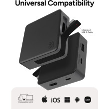 ZAGG 4 Port Hub Black / Grey