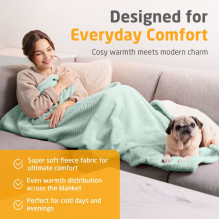 Medisana HB 417 Heated blanket sage green Medisana HB 417 Heated blanket sage green