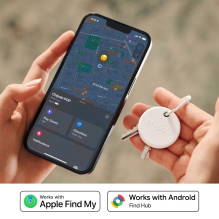 „Chipolo POP“ – „Bluetooth“ sekiklis su keičiama baterija, skirtas „iOS“ ir „Android“, baltas „Chipolo POP“ – „Bluetooth“ sekiklis su keičiama baterija, skirtas „iOS“ ir „Android“, baltas