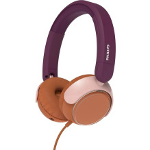 Laidinės ausinės „Philips“ vaikams TAK2000MP / 00 violetinė-magenta Laidinės ausinės „Philips“ vaikams TAK2000MP / 00 violetinė-magenta