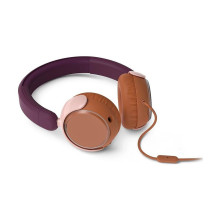 Laidinės ausinės „Philips“ vaikams TAK2000MP / 00 violetinė-magenta Laidinės ausinės „Philips“ vaikams TAK2000MP / 00 violetinė-magenta
