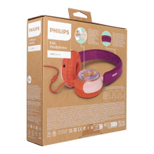 Wired headphones Jack 3,5 mm Philips for children TAK2000MP / 00 purple magenta Wired headphones Jack 3,5 mm Philips for children TAK2000MP / 00 purple magenta