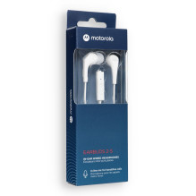 Wired earphones jack with mircophone 3,5mm MOTOROLA Ear Buds 2-s white Wired earphones jack with mircophone 3,5mm MOTOROLA Ear Buds 2-s white