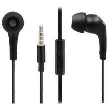 Laidinės ausinės su mikrofonu, 3,5 mm, MOTOROLA, ausinės su ausinėmis, 2 vnt., juodos