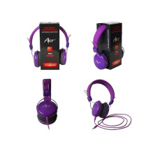 Laidinės ausinės su 3,5 mm lizdu, Art AP-60C, violetinės spalvos