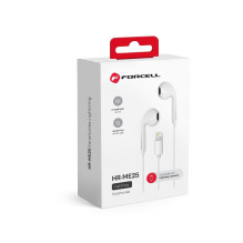 Wire earphones Lightning Forcell F-Audio HR-ME25 white Wire earphones Lightning Forcell F-Audio HR-ME25 white