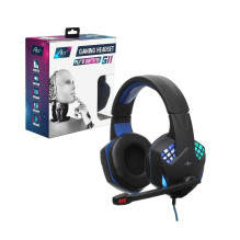 Laidinės ausinės su 3,5 mm lizdu / USB A tipo „Art Gaming G11“ juodos