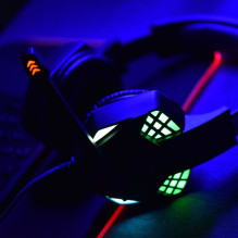 Laidinės ausinės su 3,5 mm lizdu / USB A tipo „Art Gaming G11“ juodos