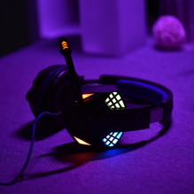 Laidinės ausinės su 3,5 mm lizdu / USB A tipo „Art Gaming G11“ juodos