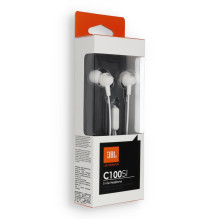 Wire earphones Jack 3,5 mm JBL C100Si white Wire earphones Jack 3,5 mm JBL C100Si white