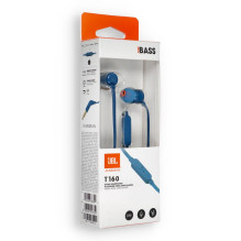 Laidinės ausinės JBL T160BL mėlynos