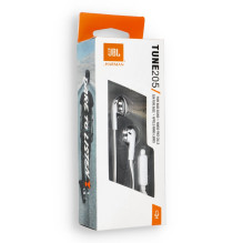 Wire earphones Jack 3,5 mm JBL T205 white Wire earphones Jack 3,5 mm JBL T205 white