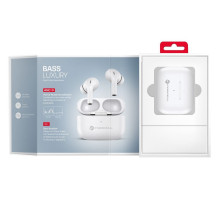 Belaidės ausinės Forcell F-Audio Master Pro TWS, baltos Belaidės ausinės Forcell F-Audio Master Pro TWS, baltos