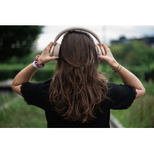 Belaidės ausinės Forcell F-Audio Touch Beat ANC smėlio spalvos Belaidės ausinės Forcell F-Audio Touch Beat ANC smėlio spalvos