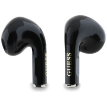 Wireless earphones TWS Guess Effect Printed Classic Logo &amp; Charm black