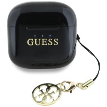 Wireless earphones TWS Guess Effect Printed Classic Logo &amp; Charm black
