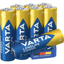 VARTA šarminės baterijos R6 (AA) Longlife Power 8 vnt.