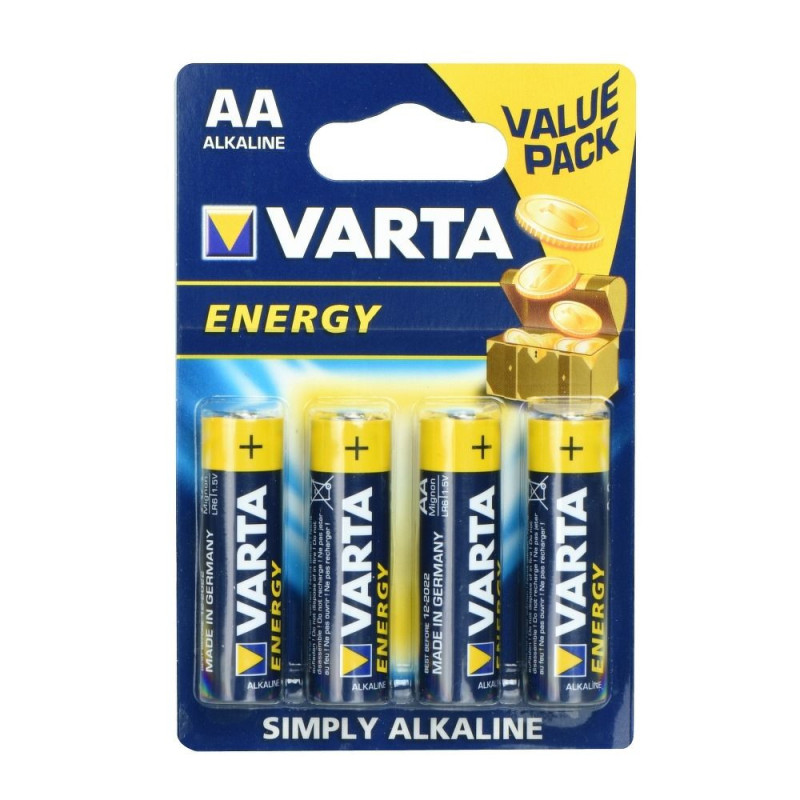 Šarminės baterijos Varta R6 (AA) 4 vnt. Energy