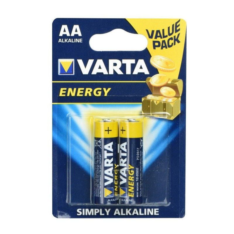 VARTA šarminės baterijos R6 (AA) Energy 2 vnt.