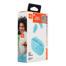 Belaidė kolonėlė su ANC funkcija JBL Wave Buds 2, mėlyna