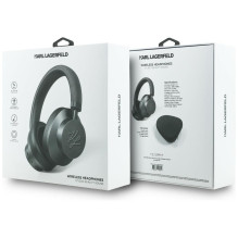 Wireless headphones ANC KARL LAGERFELD Grained Initials KF003084 grey
