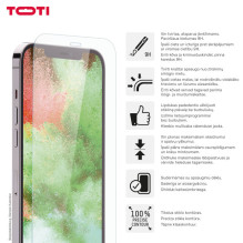 TEMPERED glass 2D screen protector full cover for iPhone 16 Plus / 15 Plus Transparent