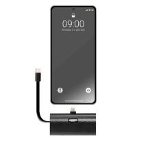 Powerbank Forcell F-Energy Power Plug F5K3 PD 20W 5000 mAh with built-in connector Lightning black Powerbank Forcell F-Energy Power Plug F5K3 PD 20W 5000 mAh with built-in connector Lightning black