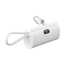 Powerbank Forcell F-Energy Power Plug F5K3 PD 20W 5000 mAh with built-in connector Lightning white Powerbank Forcell F-Energy Power Plug F5K3 PD 20W 5000 mAh with built-in connector Lightning white