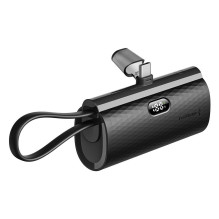 „Forcell F-Energy“ nešiojamoji baterija „F5K3 PD“ 20 W 5000 mAh su integruota USB C jungtimi, juoda „Forcell F-Energy“ nešiojamoji baterija „F5K3 PD“ 20 W 5000 mAh su integruota USB C jungtimi, juoda