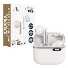 Wireless earphones Art TWS + docking station USB C AP-TW-B4W white