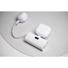 Powerbank Forcell F-Energy Power Plug F5K3 PD 20W 5000 mAh with built-in connector USB C white Powerbank Forcell F-Energy Power Plug F5K3 PD 20W 5000 mAh with built-in connector USB C white