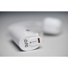„Forcell F-Energy“ išorinė baterija „F5K3 PD“ 20 W 5000 mAh su integruota USB C jungtimi, balta „Forcell F-Energy“ išorinė baterija „F5K3 PD“ 20 W 5000 mAh su integruota USB C jungtimi, balta