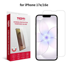 TOTI TEMPERED glass 2D screen protector full cover for iPhone 16e / 17e Transparent