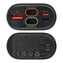 Powerbank Forcell F-Energy F10K4 PD QC3.0 3A 22,5W 10000 mAh compatible with Apple Watch black Powerbank Forcell F-Energy F10K4 PD QC3.0 3A 22,5W 10000 mAh compatible with Apple Watch black