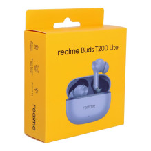 Belaidės ausinės Realme T200 Lite violetinės