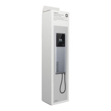 „Xiaomi“ 10000 mAh QC PD 165W išorinė baterija su įmontuotu USB-C laidu, pilka, su LED ekranu