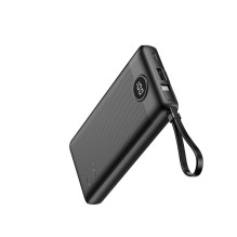 Powerbank Veger C10 (W1116) 10000 mAh with built-in Micro-USB cables / Typ C / Lightning black Powerbank Veger C10 (W1116) 10000 mAh with built-in Micro-USB cables / Typ C / Lightning black