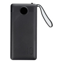 Išorinė baterija Veger C10 (W1116) 10000 mAh su integruotais Micro-USB laidais / C tipo / Lightning, juoda