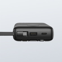 Powerbank Veger C20 (W2047 / W2059) 20000 mAh with built-in Micro-USB cables / Type C / Lightning black Powerbank Veger C20 (W2047 / W2059) 20000 mAh with built-in Micro-USB cables / Type C / Lightning black