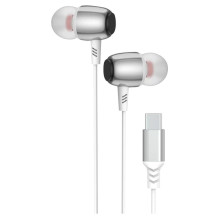 Wire earphones USB C (DAC) Blue Star M09C 1,2 m white Wire earphones USB C (DAC) Blue Star M09C 1,2 m white