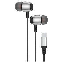 Laidinės ausinės USB C (DAC) Blue Star M09C 1,2 m juodos