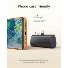 Powerbank Veger PlugOn (W0556 / V0556) PD QC3.0 3A 20W 5000 mAh with a built-in connector Type C black Powerbank Veger PlugOn (W0556 / V0556) PD QC3.0 3A 20W 5000 mAh with a built-in connector Type C black