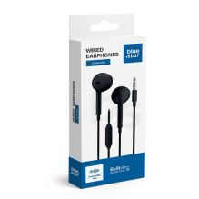Wire earphones Jack 3,5 mm Blue Star PA-E65 1,2 m black Wire earphones Jack 3,5 mm Blue Star PA-E65 1,2 m black