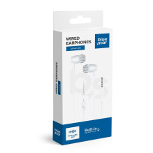 Wire earphones Jack 3,5 mm Blue Star PA-E67 1,2 m white Wire earphones Jack 3,5 mm Blue Star PA-E67 1,2 m white