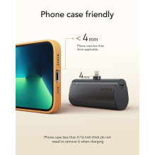 Powerbank Veger PlugOn (W0556P) PD QC3.0 3A 20W 5000 mAh with a built-in connector Lightning black Powerbank Veger PlugOn (W0556P) PD QC3.0 3A 20W 5000 mAh with a built-in connector Lightning black